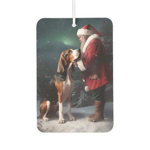 Treeing Walker Coonhound Santa Claus Christmas Air Freshener