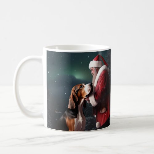 Treeing Walker Coonhound Santa Claus Christmas Coffee Mug