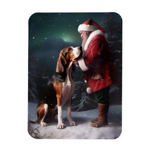 Treeing Walker Coonhound Santa Claus Christmas Magnet