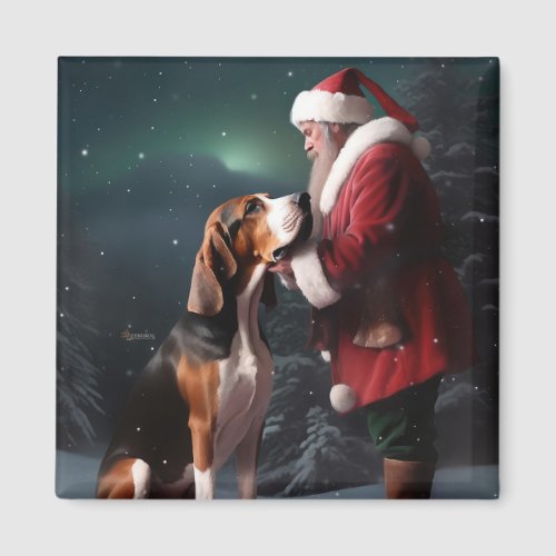 Treeing Walker Coonhound Santa Claus Christmas Magnet