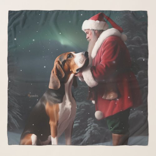Treeing Walker Coonhound Santa Claus Christmas Scarf