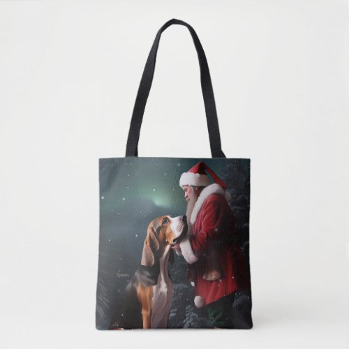 Treeing Walker Coonhound Santa Claus Christmas Tote Bag