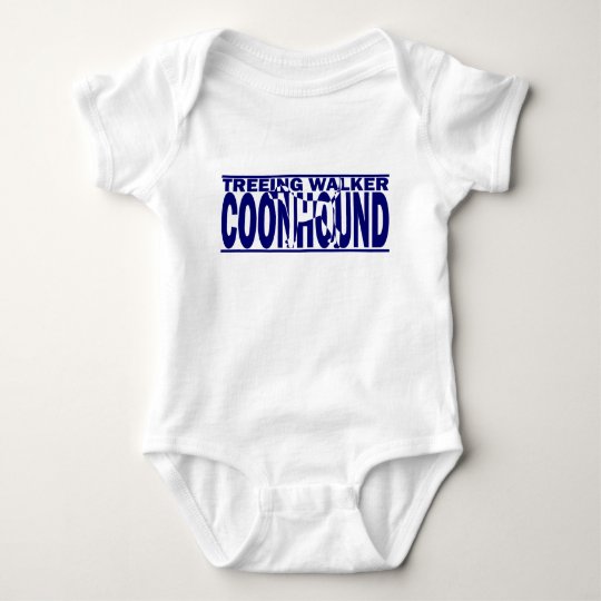 Treeing Walker Coonhound Silhouette Baby Bodysuit