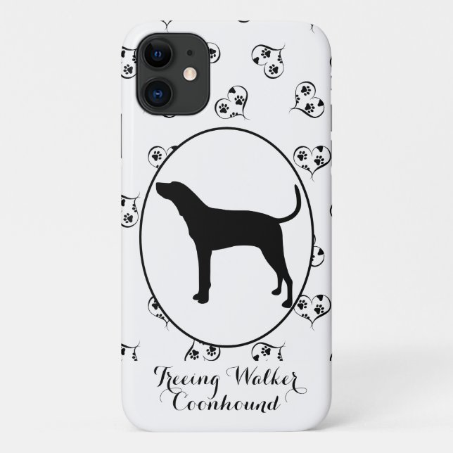 Treeing Walker Coonhound Silhouette Case-Mate iPhone Case (Back)