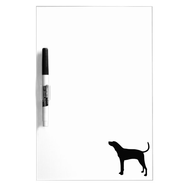 Treeing Walker Coonhound Silhouette Dry-Erase Board (Front)