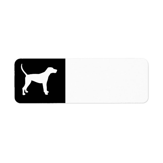 treeing walker coonhound white silo label (Front)