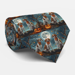 Treeing Walker Halloween Spooky Neck Tie