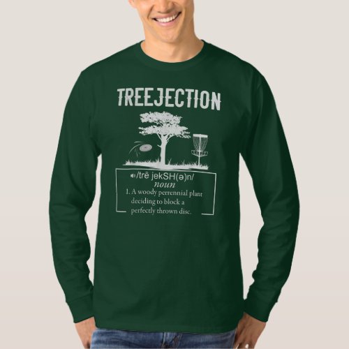 Treejection Disc Golf Funny Frisbee Vintage T_Shirt