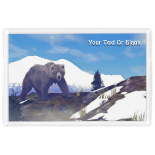 Treeline Grizzly Acrylic Tray