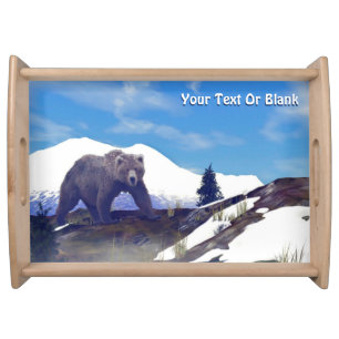 Treeline Grizzly Serving Tray