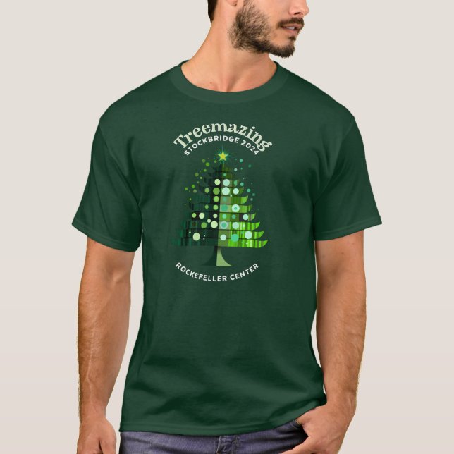 Treemazing Stockbridge Dk. Green Men's T-Shirt (Front)