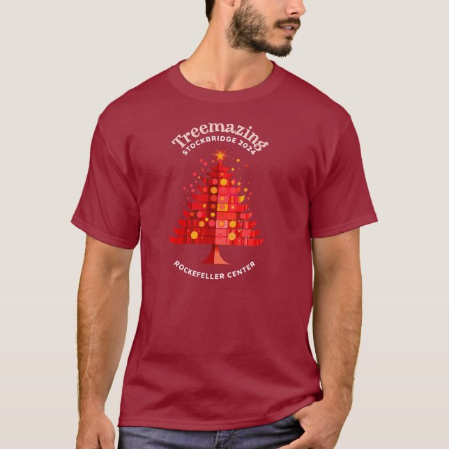 Treemazing Stockbridge Red T-Shirt (Front)