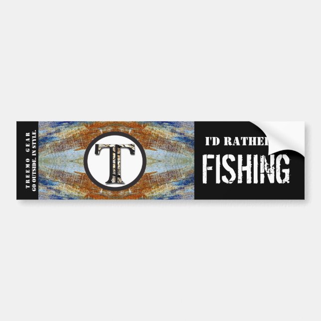 Treemo Nature Personalized Bumper Sticker- Fish Bumper Sticker (Front)