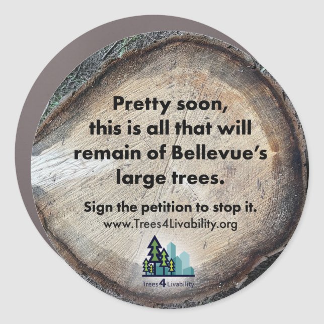 Trees4Livability Car Magnet (Front)