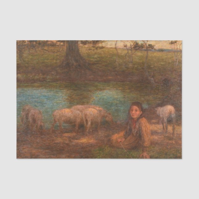 Trees, A Shady Boon for Simple Sheep by Stott Tissue Paper (Front)