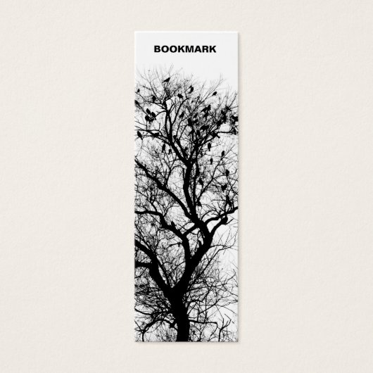 Trees and birds bookmark (Front)