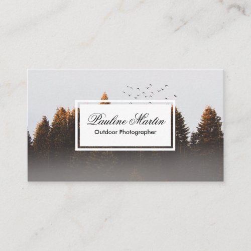 Trees and Birds Business Card