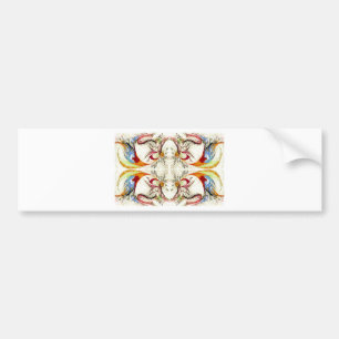 Trees and Birds fantasy Bumper Sticker