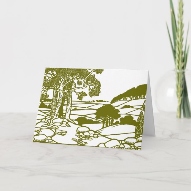 Trees and countryside card (Front)