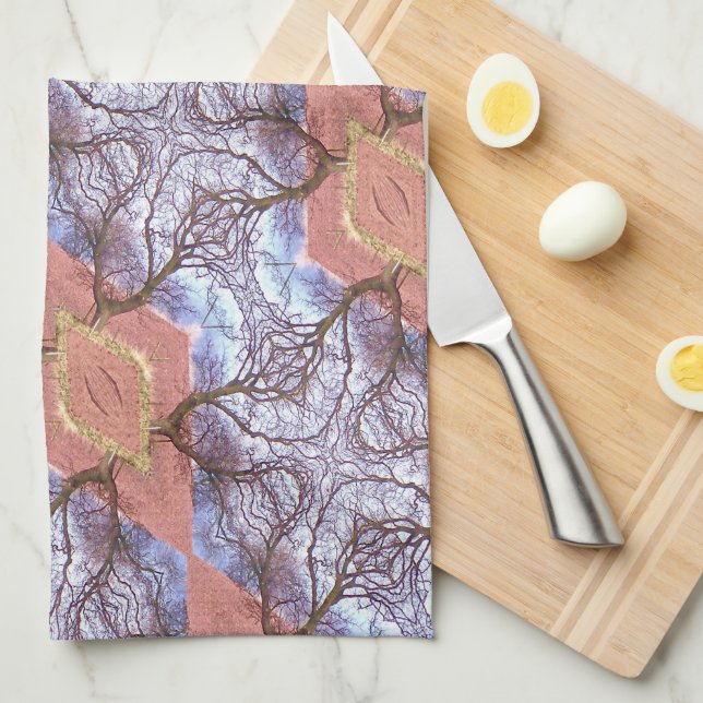 TREES AND FIELDS   KITCHEN TOWEL (Quarter Fold)