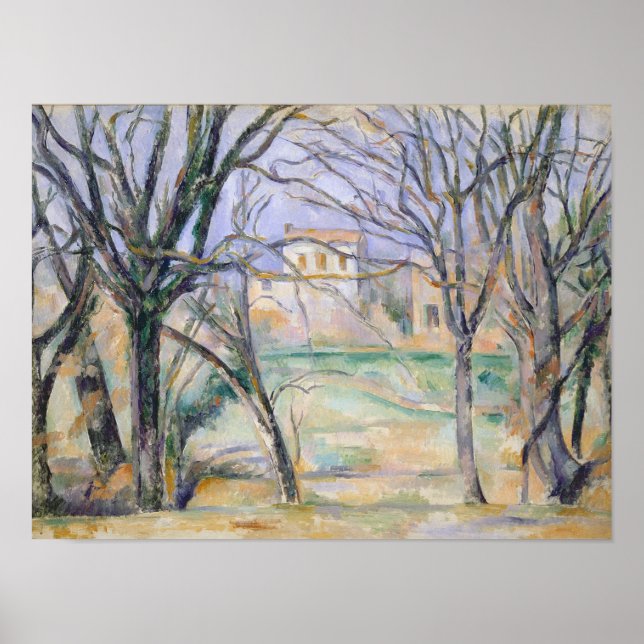 Trees and houses, 1885-86 poster (Front)