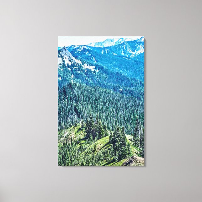 Trees and  Ridges Canvas Print (Front)