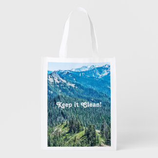 Trees and  Ridges Grocery Bag