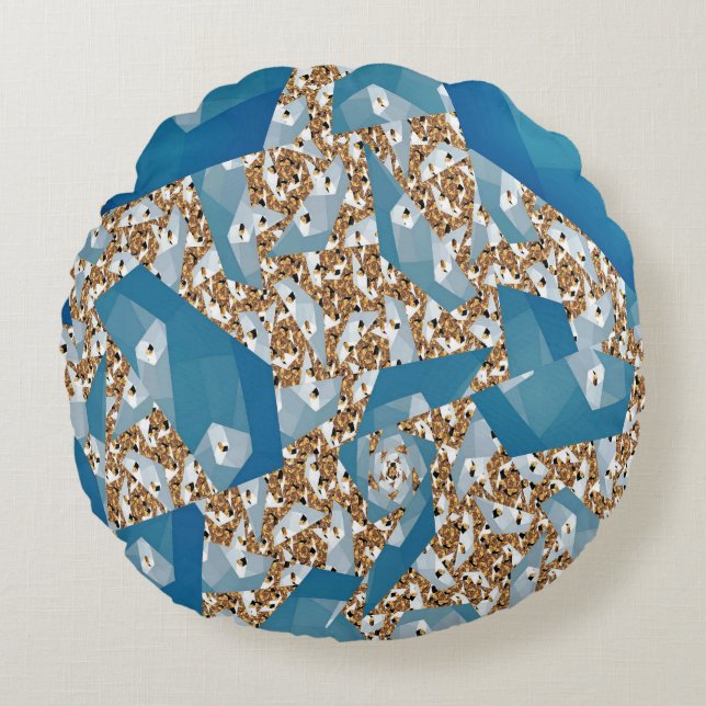 TREES AND SKY ROUND PILLOW (Front)