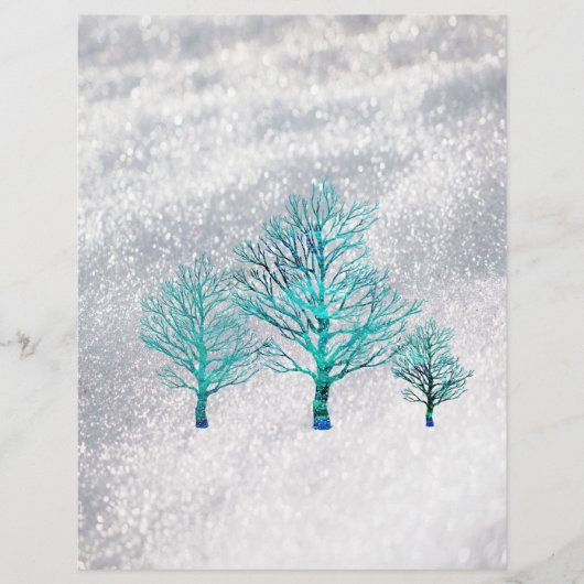 Trees and Snow Crystals (Front)
