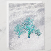 Trees and Snow Crystals (Front/Back)