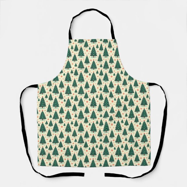 Trees and Snowflakes Apron (Front)
