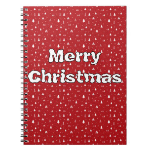 Trees and Snowflakes Christmas Notebook