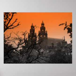 Trees and Spires Poster