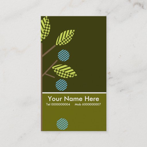 Customizable Trees And Their Fruit Business Cards