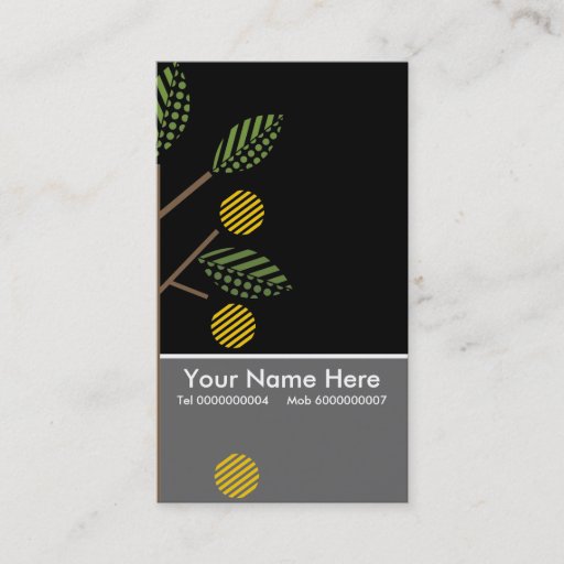 Customizable Trees And Their Fruit Business Cards