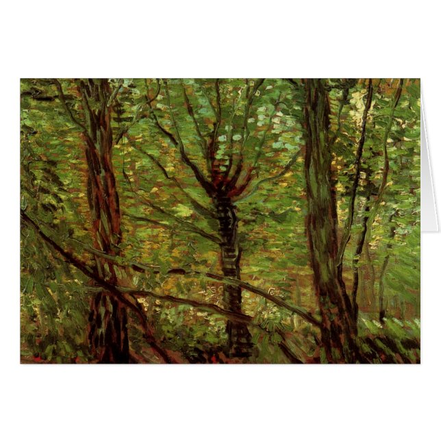 Trees and Undergrowth by Vincent van Gogh Cards (Front Horizontal)