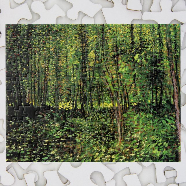 Trees and Undergrowth by Vincent van Gogh Jigsaw Puzzle (Creator Uploaded)