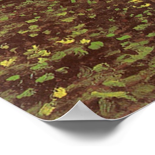 Trees And Undergrowth By Vincent Van Gogh Poster Zazzle