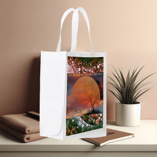 Trees are poems the earth writes upon the sky grocery bag