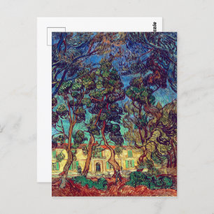 Trees at Hospital Garden Van Gogh Postcard