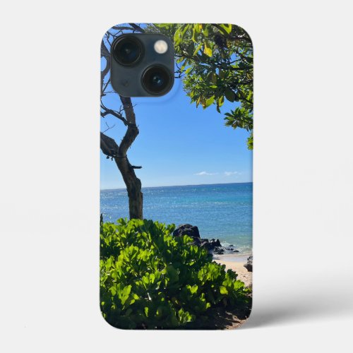 Trees  beach iPhone 13 mini case