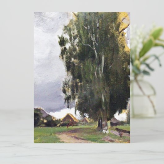 Trees Beside a Village (Standing Front)