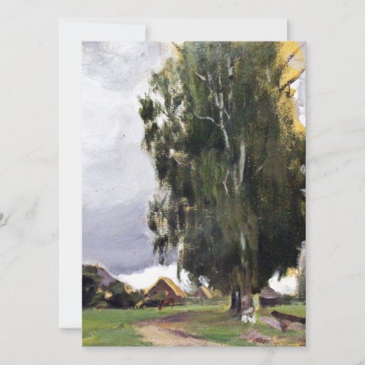 Trees Beside a Village (Front)