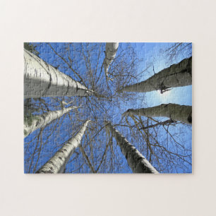 Trees Birch Nature Forest. Jigsaw Puzzle