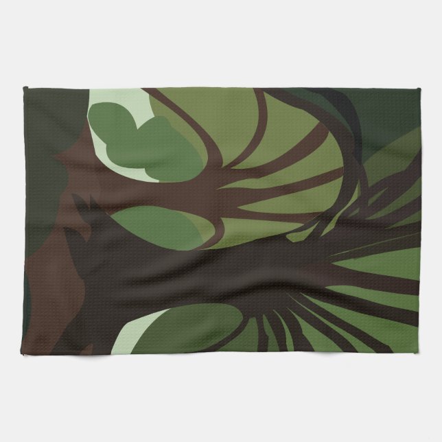 Trees Botanical Nature  Kitchen Towel (Horizontal)