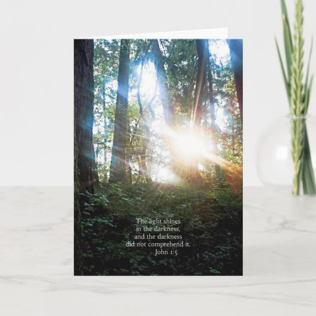 Trees Christian Bible Verse Scripture Creationarts Card (Front)