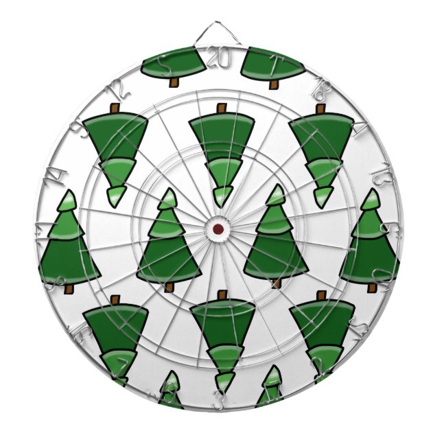 Trees Dartboard With Darts (Front)