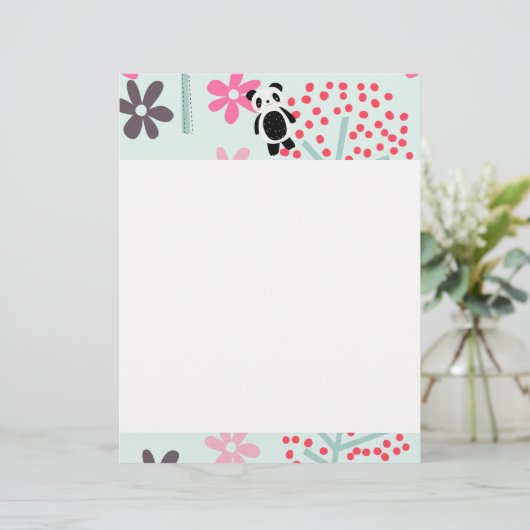 Trees, Flowers, and Panda Bears (Standing Front)