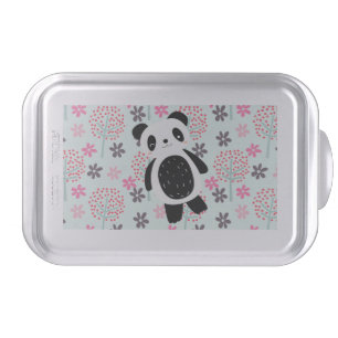 Trees, Flowers, and Panda Bears Cake Pan