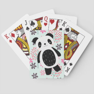 Trees, Flowers, and Panda Bears Poker Cards